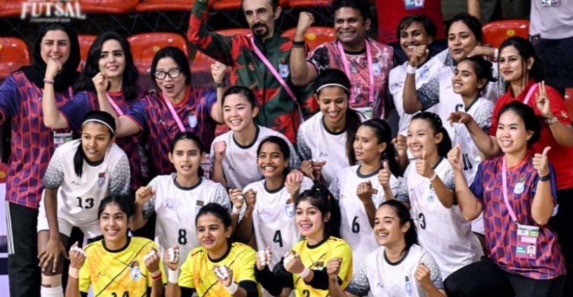 মালদ্বীপকে ১৪ গোলে উড়িয়ে করে অপরাজিত শিরোপা জিতল বাংলাদেশ